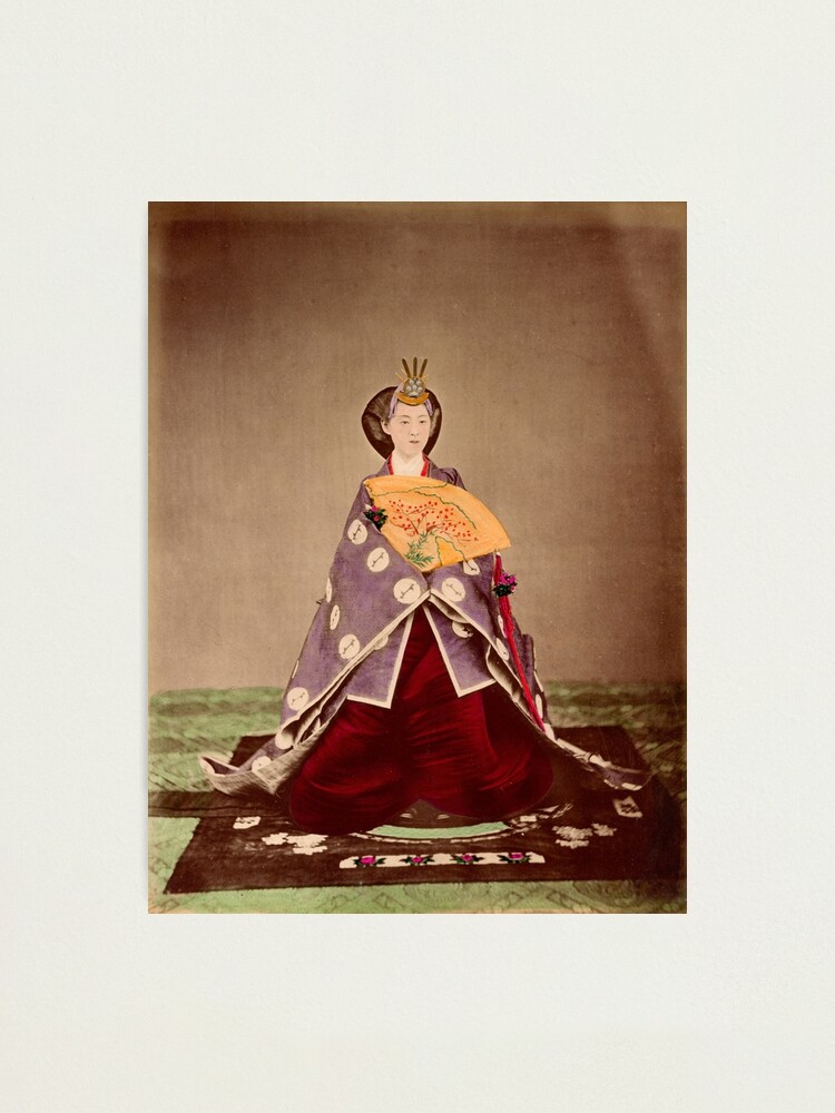 Alternate view of Meiji empress Shoken, Japan, 1873 Photographic Print