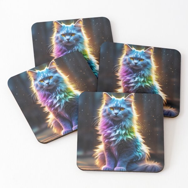 Item preview, Cat in Rainbow Light designed and sold by Design-Illusi0n.