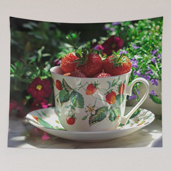 Item preview, Cup of Strawberries designed and sold by Dawn van Doorn.
