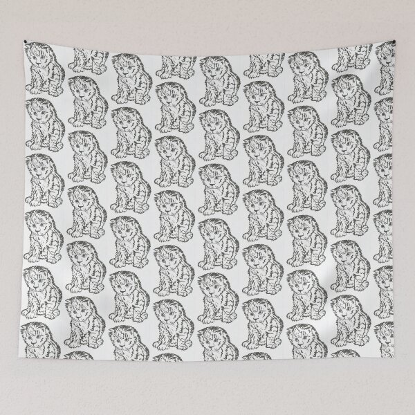 Item preview, Black and white kitten designed and sold by Anmioma.