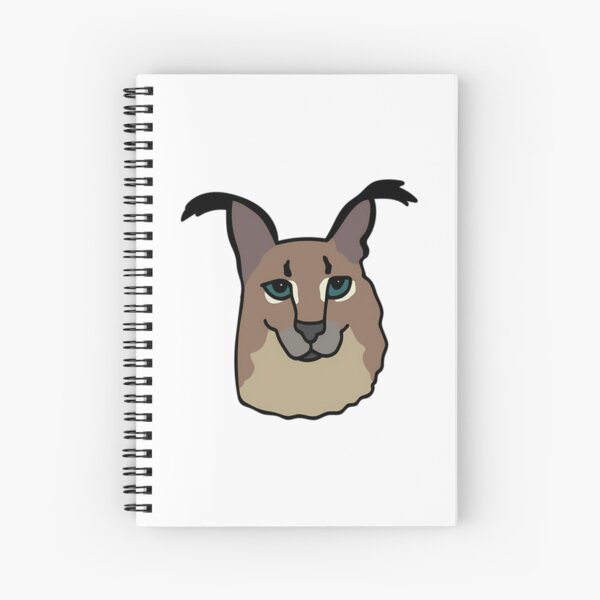 Big Floppa Meme Cute Caracal Cat: Plain Lined Journal Notebook, 120 Pages,  Medium 6 x 9 Inches, Printed Cover