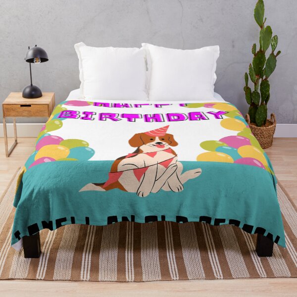 Item preview, HAPPY BIRTHDAY DOG, I SMELL AN OLD PERSON, CUTE DOG, COLORFUL BALLOONS designed and sold by chatzous.