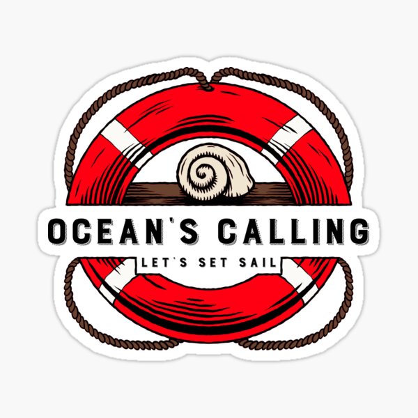 Artikel-Vorschau von Ocean's Calling Lasst uns die Segel setzen, designt und verkauft von MHerardDesigns.