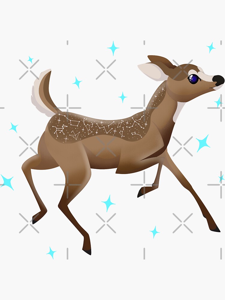 fawn Sticker for Sale by lux-lisbon