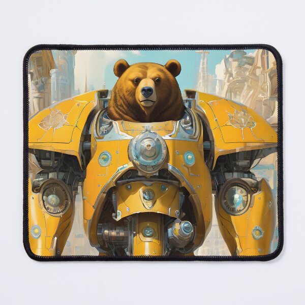 Item preview, Giant Robot Bear Warrior designed and sold by imabbasanwar.