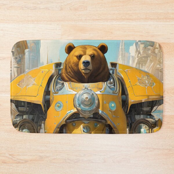 Item preview, Giant Robot Bear Warrior designed and sold by imabbasanwar.