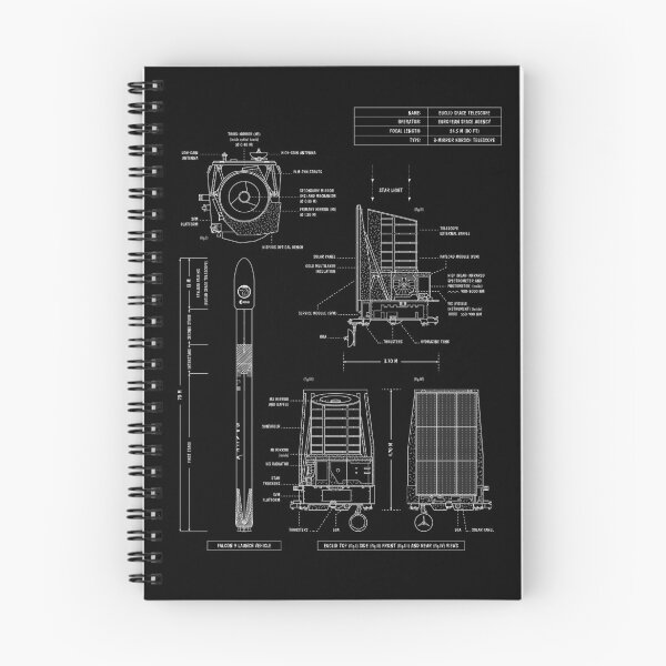 Item preview, Euclid Space Telescope (White Stencil - No Background. Vertical) designed and sold by BGALAXY.