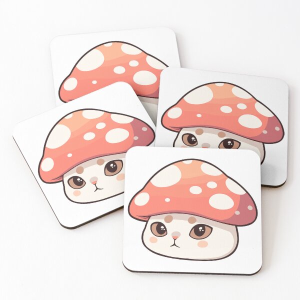 Item preview, Meowshroom Magic: The Adorable Amanita Cat with a Red Hat designed and sold by EmeraldeaArt.
