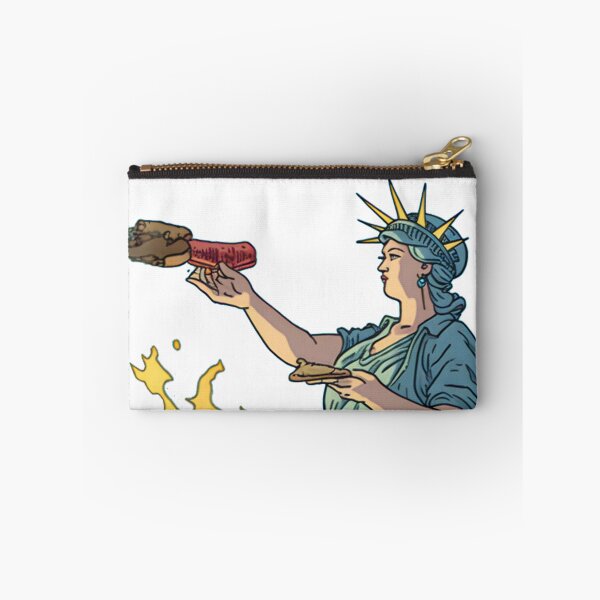 Item preview, Lady Liberty Smoking Meat in the BBQ State—Summer Xmas action in a hot dog-day afternoon of August designed and sold by ignasirus.