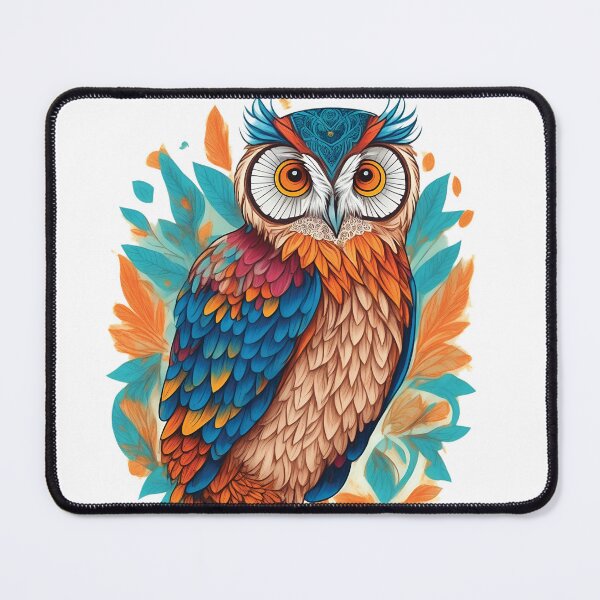Item preview, owl colorful designed and sold by Fox7Art.