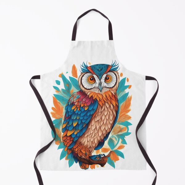 Item preview, owl colorful designed and sold by Fox7Art.
