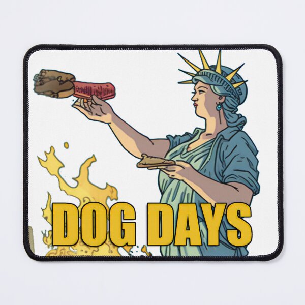 Item preview, Lady Liberty Smoking Meat in the BBQ State—Summer Xmas action in a hot dog-day afternoon of August designed and sold by ignasirus.
