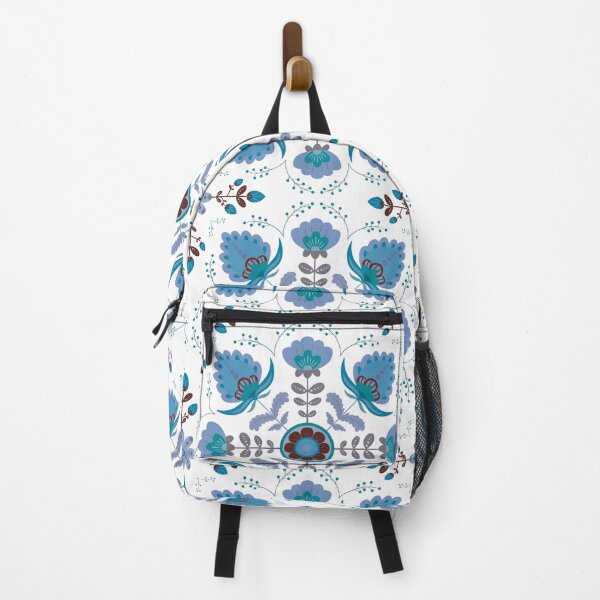 Item preview, Folk art mandala design blue designed and sold by Frida-Kreativ.