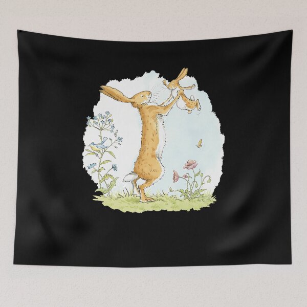 Item preview, Guess How Much I Love You floral classic rabbit illustration  	 designed and sold by ahnfwjai65.