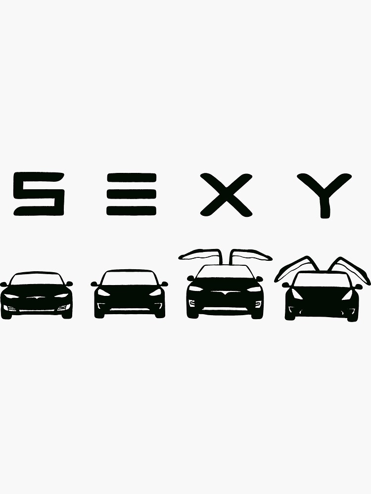 Sexy Tesla Sticker For Sale By Xatral Redbubble 