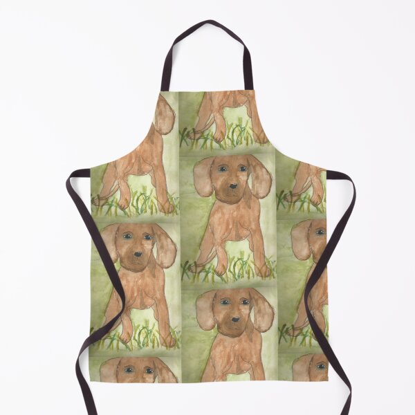 Item preview, Brown dog on a green background designed and sold by Anmioma.