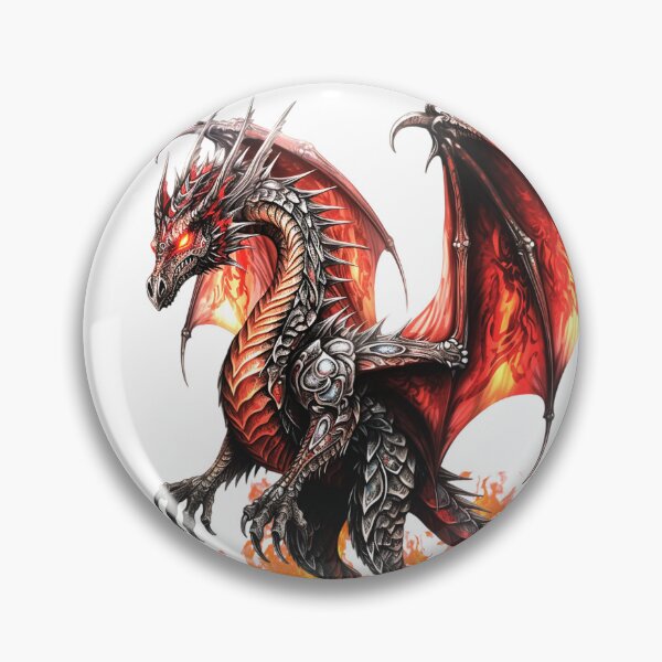 Item preview, Dragon of the Fire Realms, fantasy art designed and sold by LoneAngel.