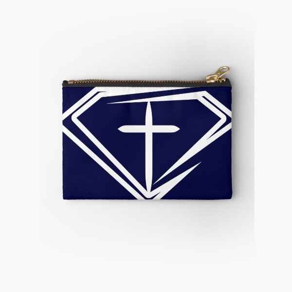Artikelvorschau, Stilisiertes, mit Diamanten ummanteltes christliches Kreuz entworfen und verkauft von CrossAndCrown.
