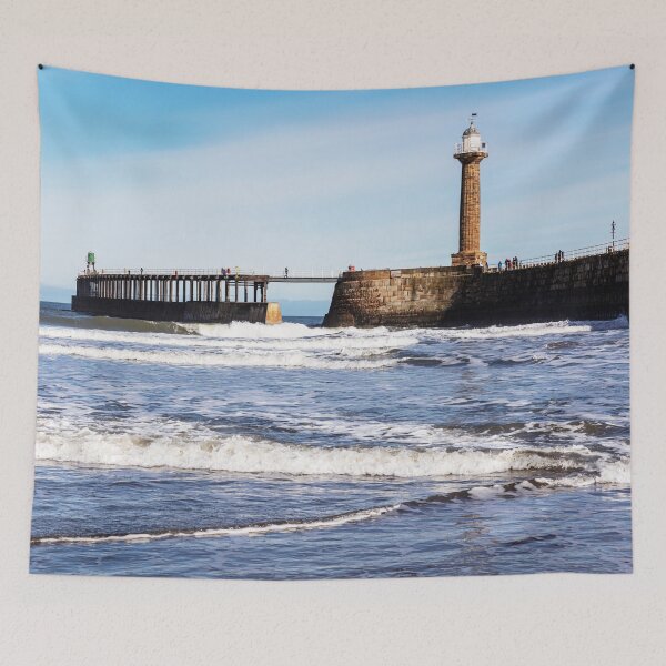 Item preview, Whitby Shoreline And Pier designed and sold by Paul Thompson Photography.
