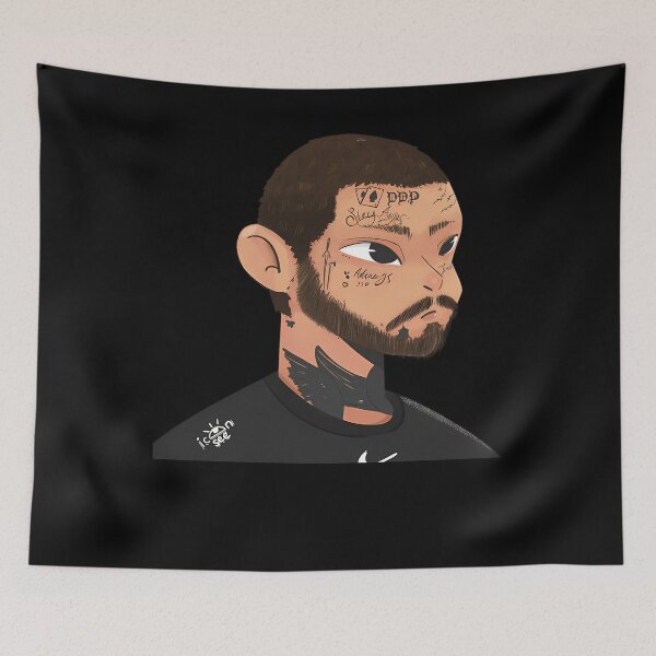 Item preview, Post Malone illustration designed and sold by StorePolished.