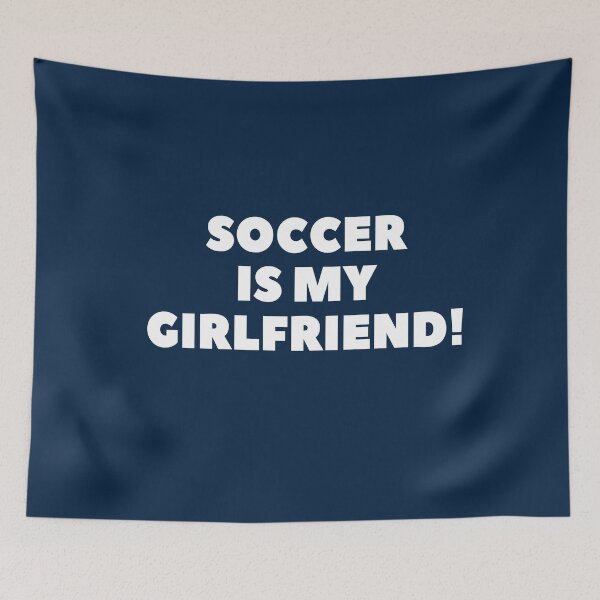 Item preview, Soccer Is May Girlfriend Sport Art Soccer Art Great Gift For Soccer Lover Sport Lover Sport Print Soccer Charm designed and sold by TeesByDesign.