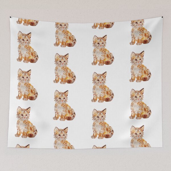 Item preview, Cute Glass Cat Design designed and sold by CuteopiaGallery.