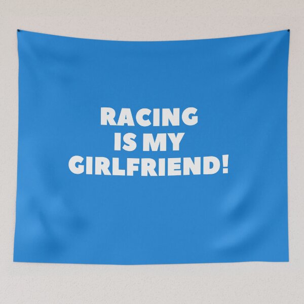 Item preview, Racing Is May Girlfriend Sport Art Racing Art Great Gift For Racing Lover Sport Lover Sport Print Racing Charm designed and sold by TeesByDesign.