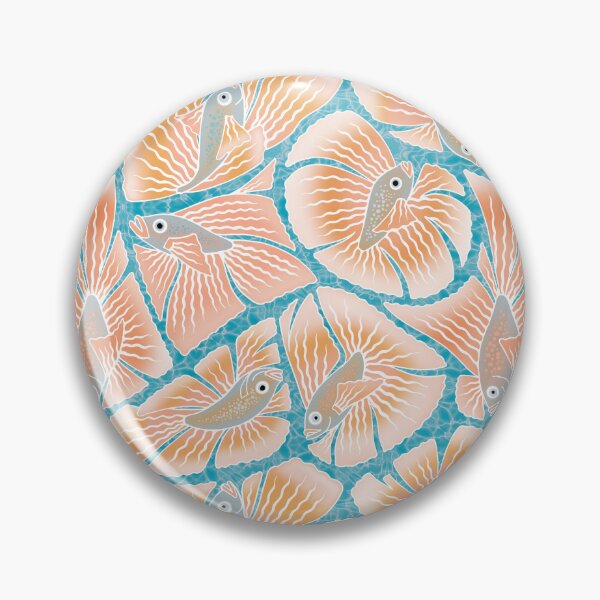 Item preview, Betta Fish Beauty [non-directional] - Pastel Orange designed and sold by Carina Parry Studios.