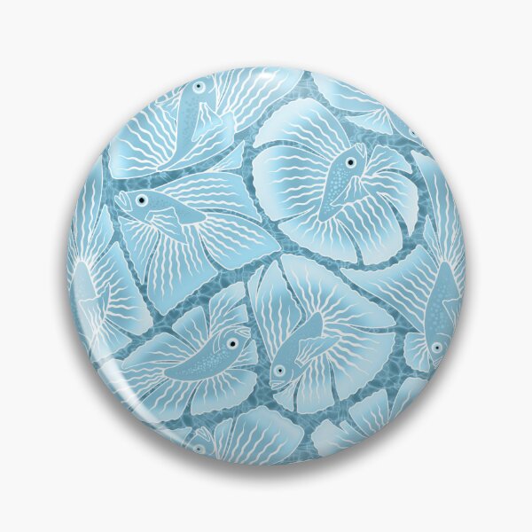 Item preview, Betta Fish Beauty [non-directional] - Light Blue designed and sold by Carina Parry Studios.
