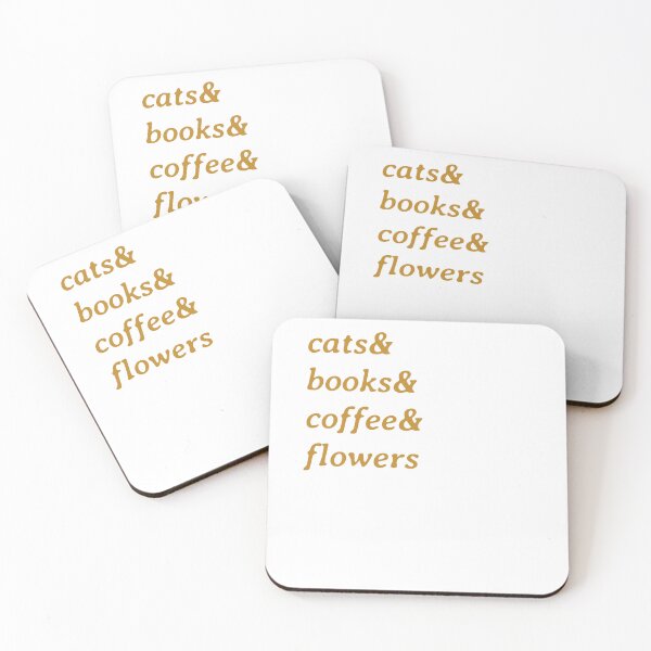Item preview, cats & books & coffee & flowers designed and sold by erenton.