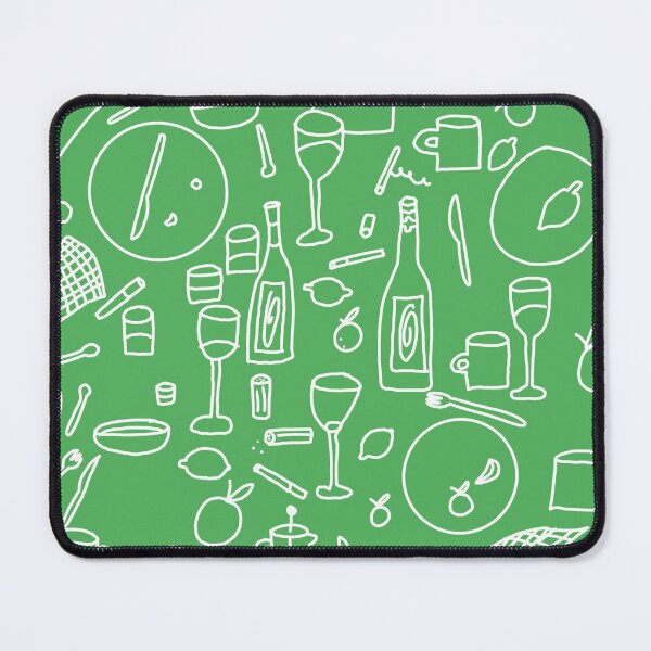 Item preview, Green and White Table Print designed and sold by heidi-laurel.