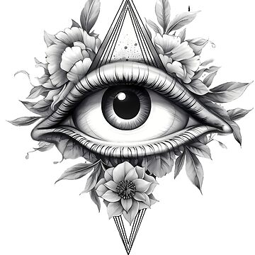 Tattoo flash. Eye of Providence. Masonic symbol. All seeing eye inside triangle  pyramid. New World Order. Sacred geometry, religion, spirituality,  occultism. Isolated illustration. | Stock vector | Colourbox
