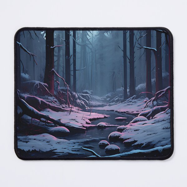 Item preview, Image of a winter forest in the style of fantastic realism designed and sold by Pflugart.