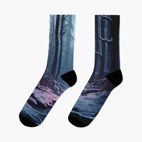 Item preview, Image of a winter forest in the style of fantastic realism designed and sold by Pflugart.