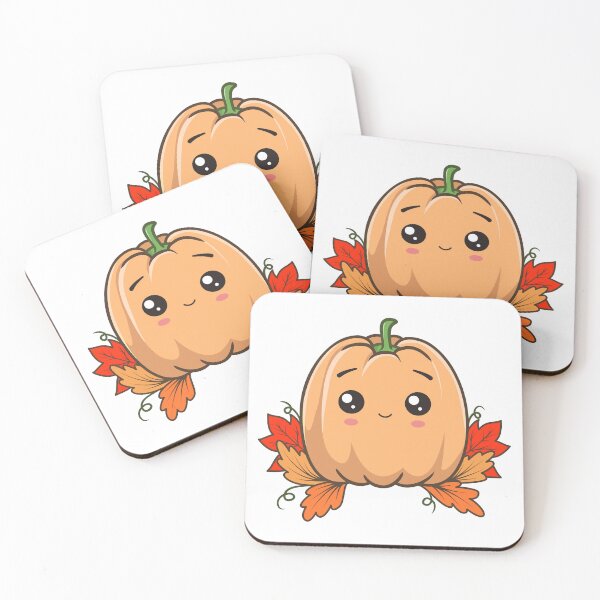 Item preview, Cute pumpkin character with a autumn leaves designed and sold by Viktoriia.
