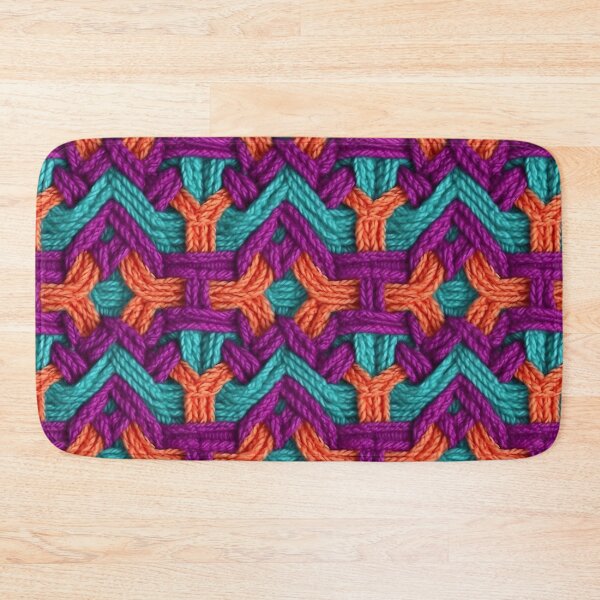 Item preview, Purple Blue and Orange Crochet Pattern designed and sold by aweartome.
