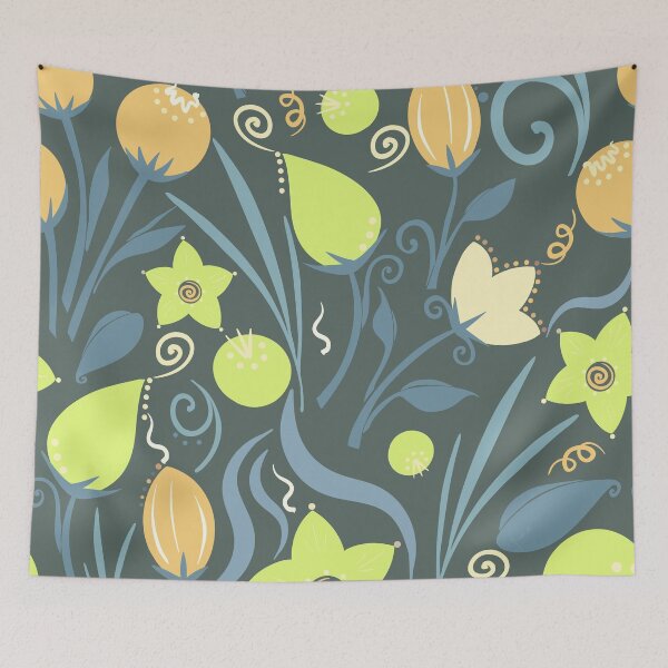 Item preview, Exotic Flowers in Orange & Yellow designed and sold by DigThatPrint.