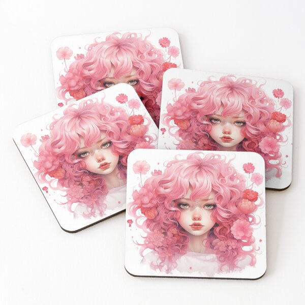 Item preview, Kawaii Pink Flower Girl designed and sold by Le-Graoully.