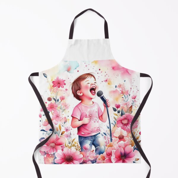 Item preview, Blossoming Melodies: The Kid Singing Among Pink Flowers designed and sold by MiggysArtHaven.