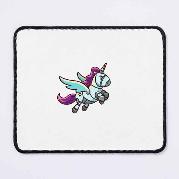Item preview, Chubby purple mechanical unicorn with wings designed and sold by Miaukeru.
