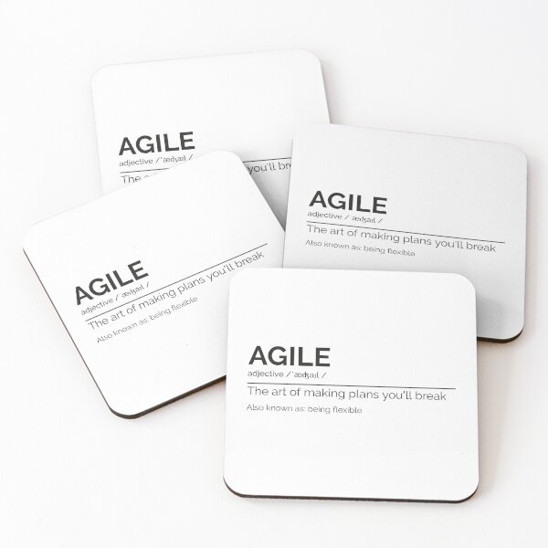 Item preview, "Agile the art of making plans you'll break" designed and sold by Salma Satya & Co.