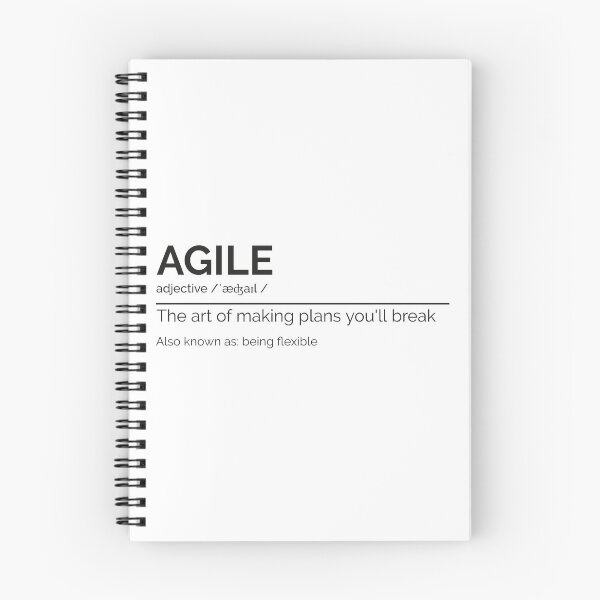 Item preview, "Agile the art of making plans you'll break" designed and sold by Salma Satya & Co.