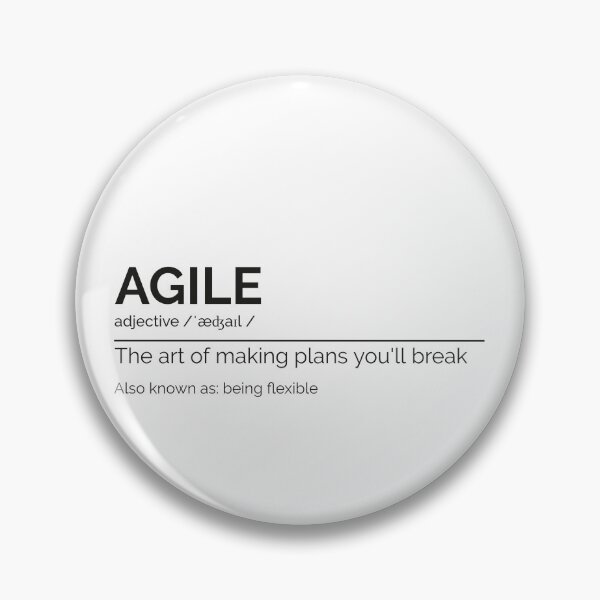 Item preview, "Agile the art of making plans you'll break" designed and sold by Salma Satya & Co.