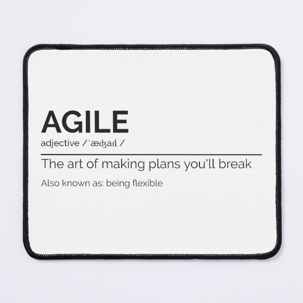 Item preview, "Agile the art of making plans you'll break" designed and sold by Salma Satya & Co.