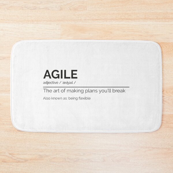 Item preview, "Agile the art of making plans you'll break" designed and sold by Salma Satya & Co.