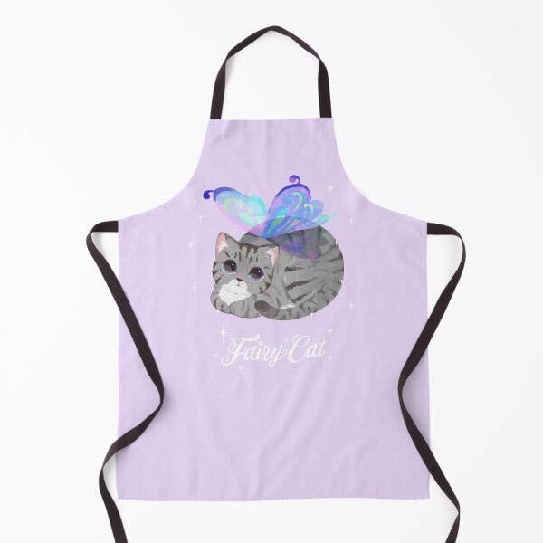 Item preview, Grey Tabby Fairy Cat (with white text) designed and sold by You Store.