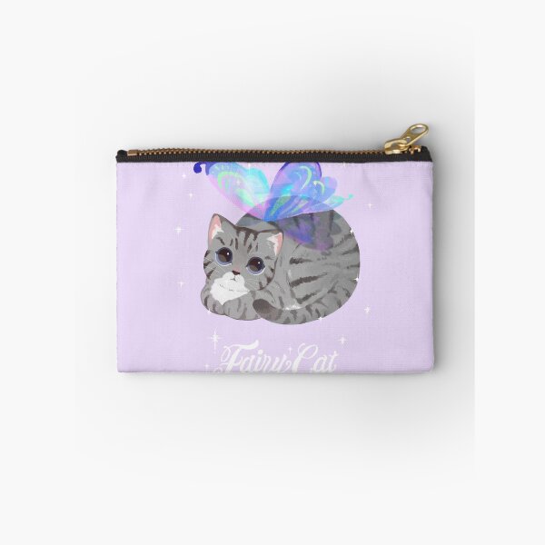 Item preview, Grey Tabby Fairy Cat (with white text) designed and sold by You Store.