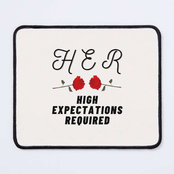Item preview, Gender Identity | HER Acronym | High Expectations Required (Black) designed and sold by ACRONYMSONLY.