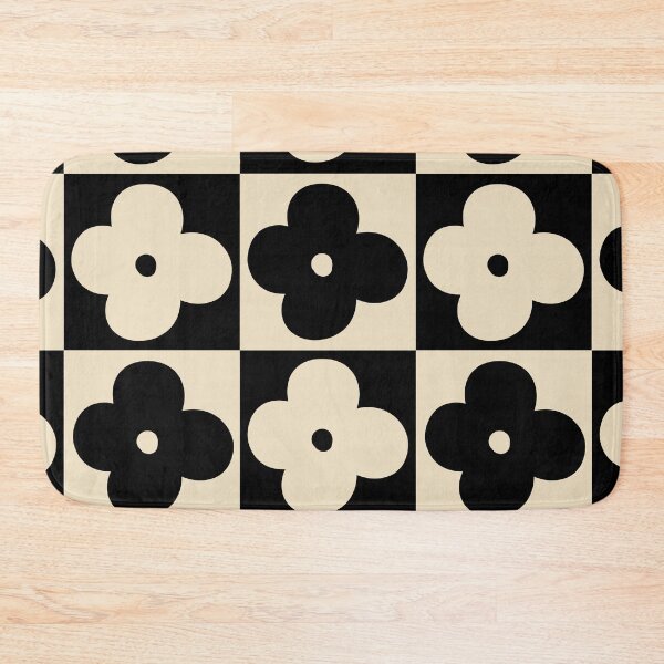 Item preview, Black and White Geometric Flower Pattern  designed and sold by posterful.