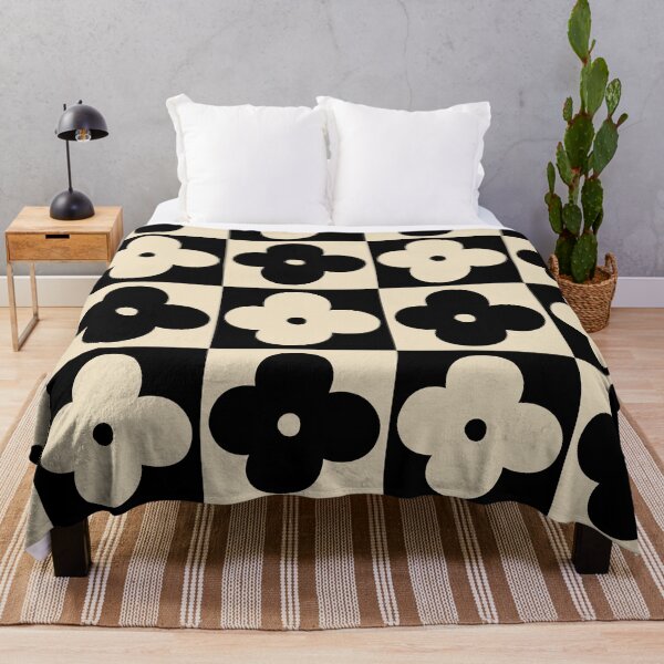 Item preview, Black and White Geometric Flower Pattern  designed and sold by posterful.